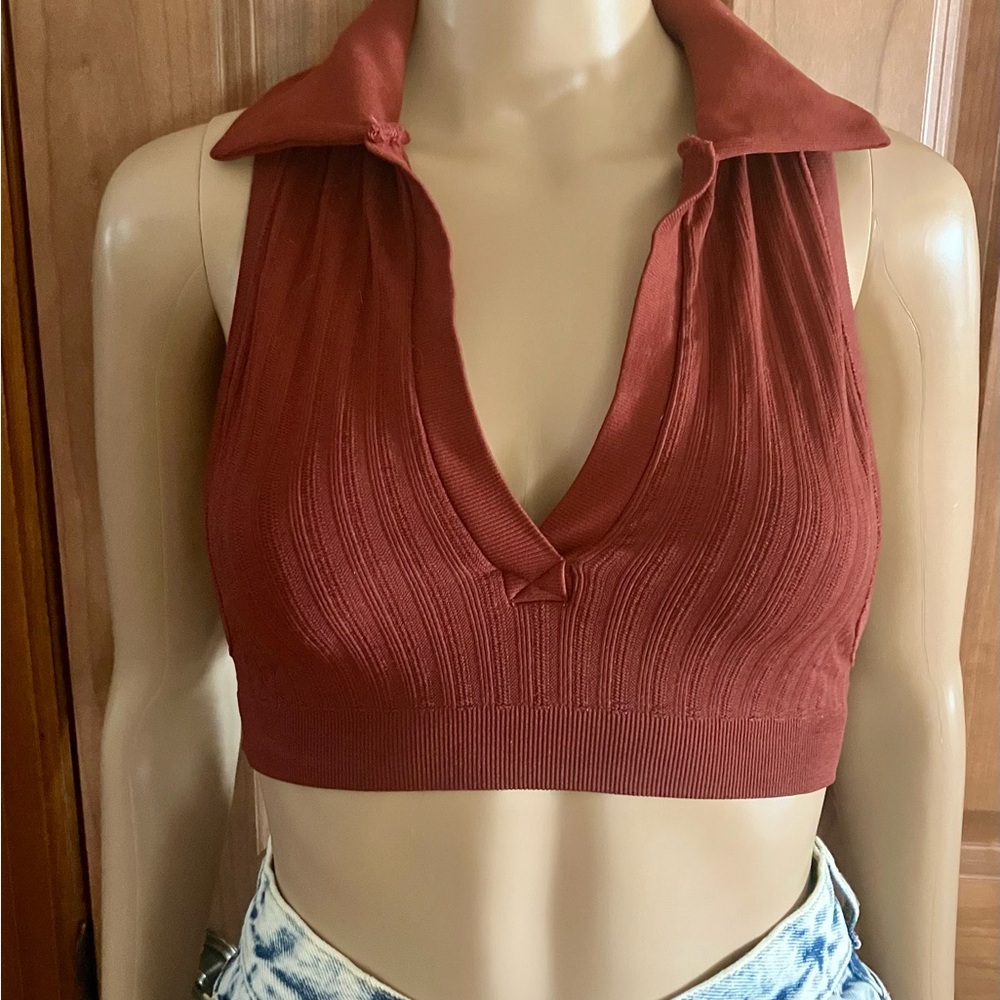 Urban Outfitters Ribbed Crop Tank Top